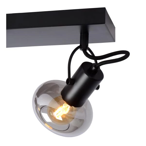 Lucide MADEE - Ceiling spotlight - 2xE14 - Black - detail 3